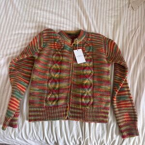 Free People originals Multicolor Striped Knit Sweater (rare)🌟